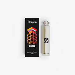 Coffret noir Olfazeta by Chogan Nadir 10 Years Edition à illustration colorée et recharge Extrait de Parfum 15 mL